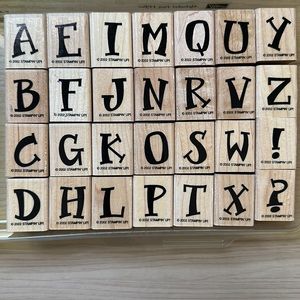 Stampin' Up Alphabet Fun Upper Stamp Set